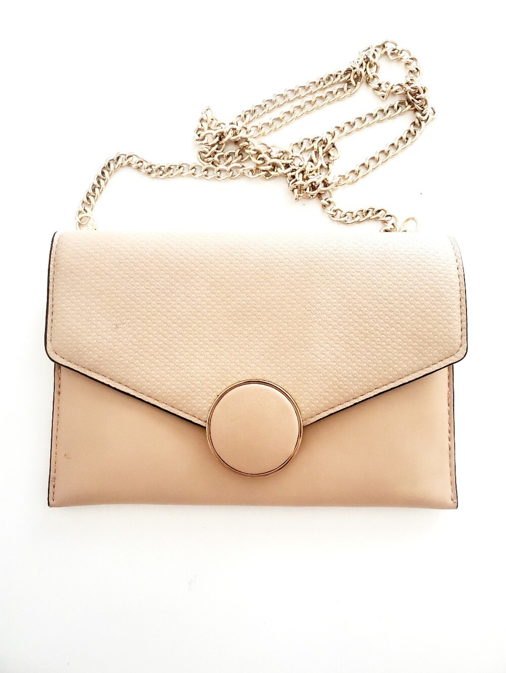 Aldo Tan Mini Shoulder Bag with Gold Chain - Clutch